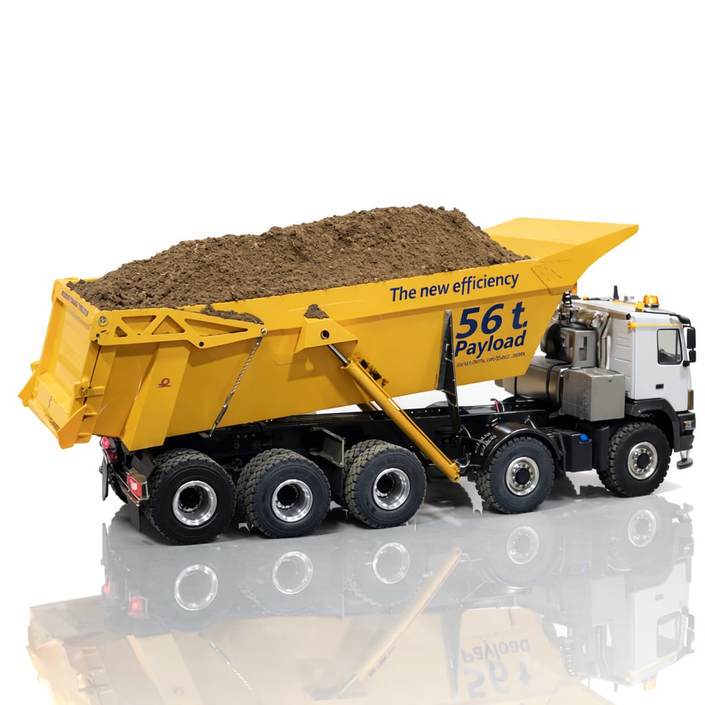 Caminhão Basculante 8x4 (Controle Remoto) – Escala 1/14