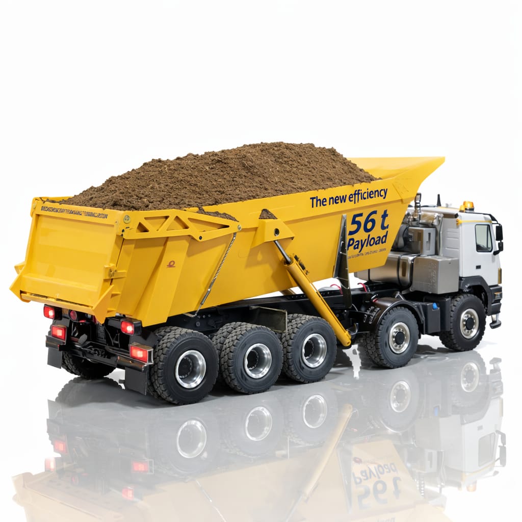 Caminhão Basculante 8x4 (Controle Remoto) – Escala 1/14